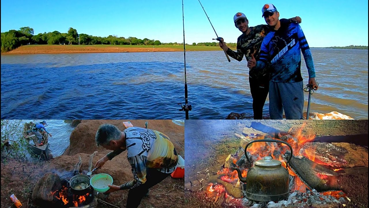 DOS DÍAS DE PESCA, COCINA Y CAMPAMENTO. Fiesta del Guiso, Corrientes. Río Uruguay. Argentina