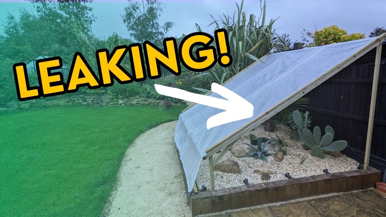 Upgrading the arid bed winter shelter to keep out the rain