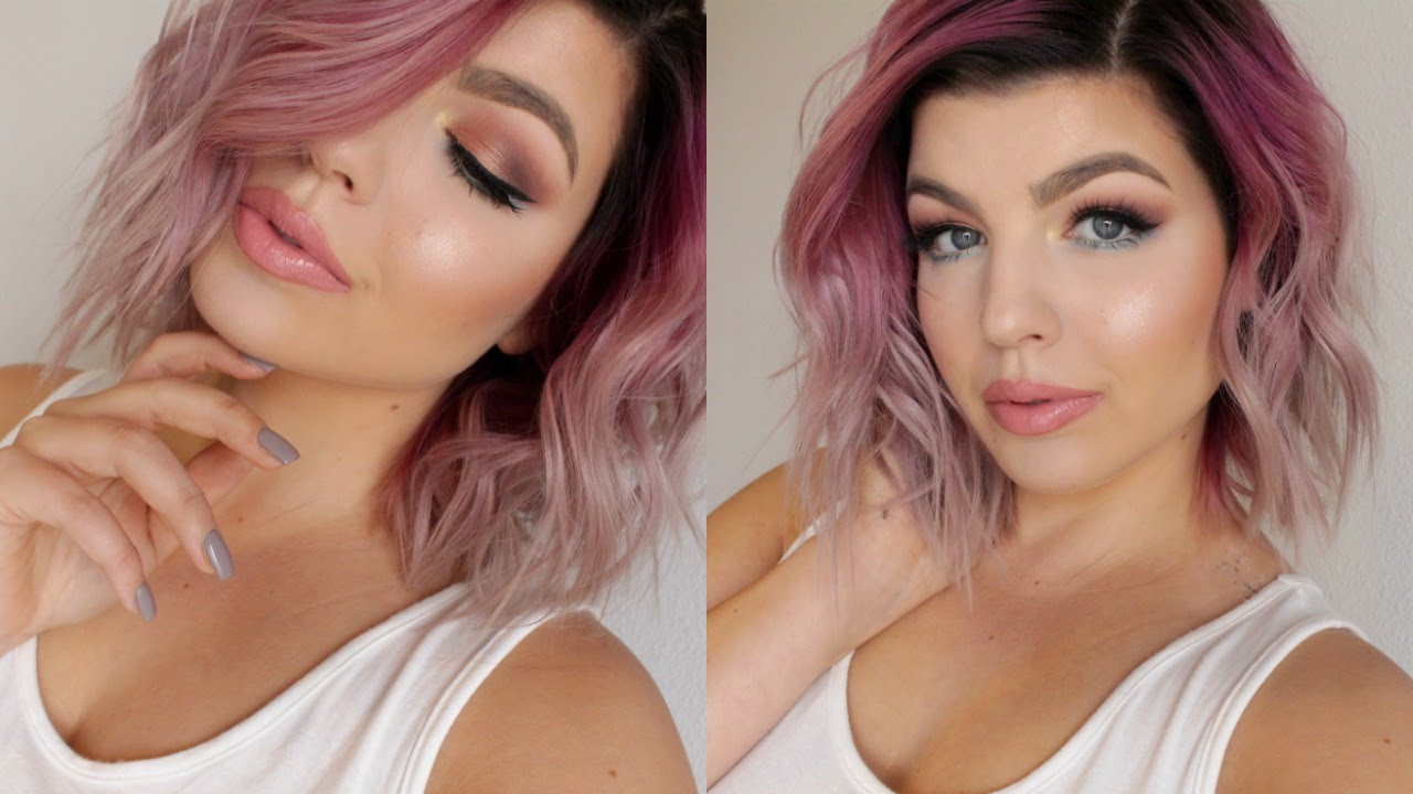 Dose Of Colors EyesCream Palette Makeup Tutorial + NEW PINK HAIR!