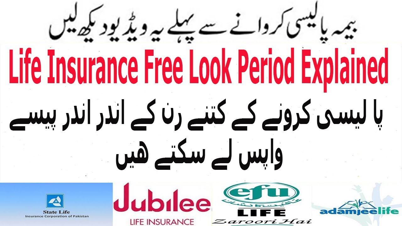 Insurance Free Look Period In Pakistan Explained | Cancellation Of Insurance Policy | State Life |