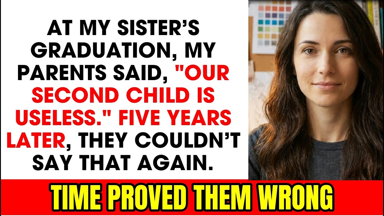 At My Sister’s Graduation, My Parents Said, “Our Second Child Is Useless.” Five Years Later…
