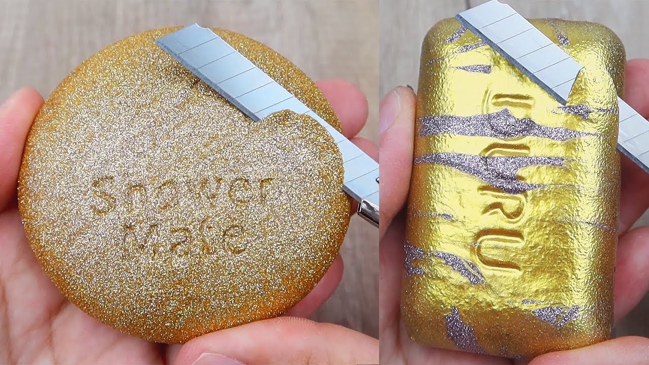 Relaxing Soap Cutting ASMR. Satisfying Soap and lipstick cutting. Corte de jabón - 1098