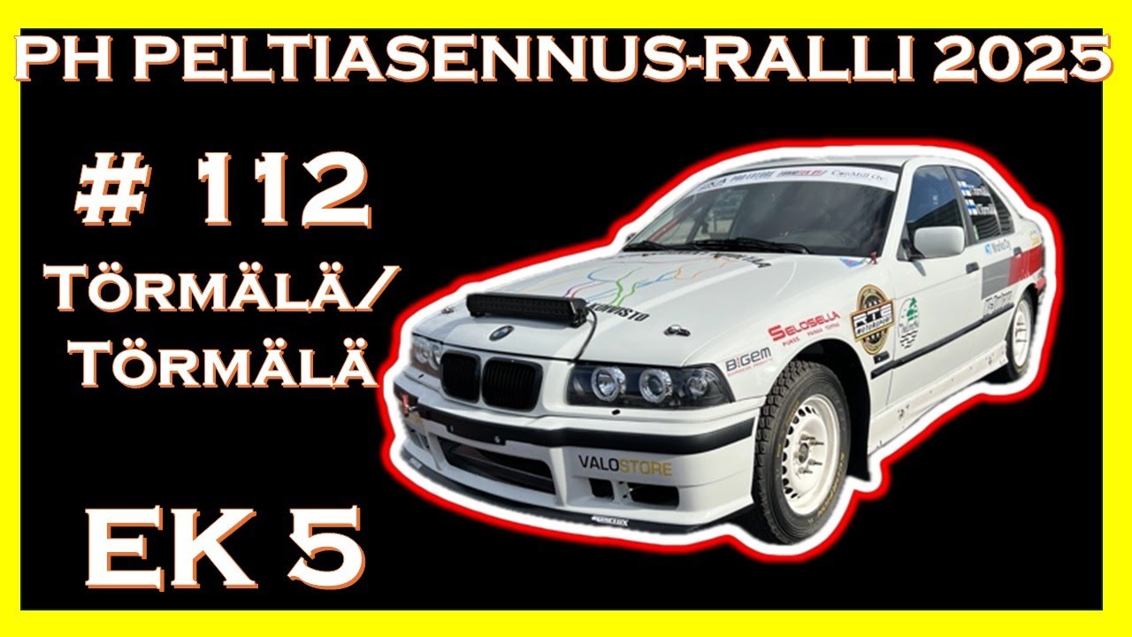 PH Peltiasennus-ralli 2025 | INCAR | #112 Törmälä EK 5/SS 5 #e36 #ralli #rally