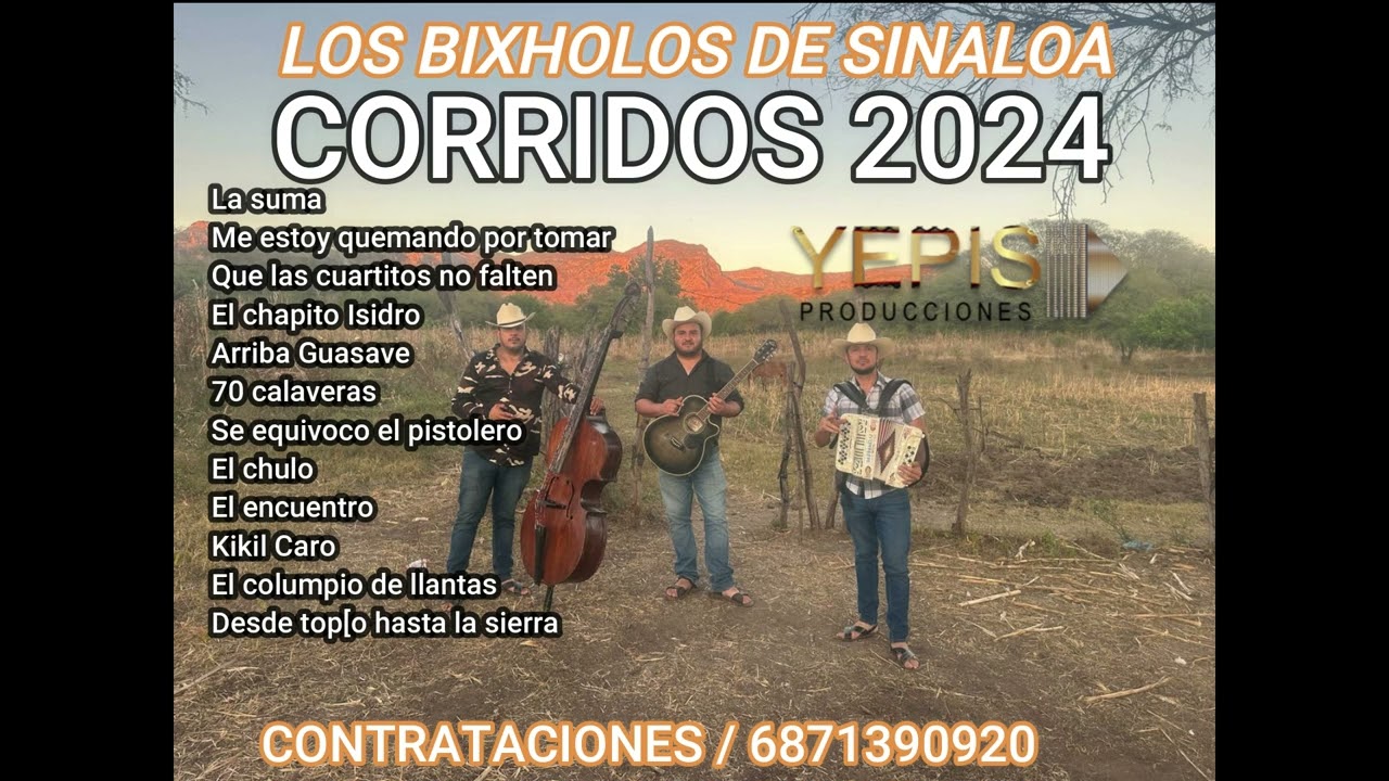 corridos en vivo 2024 DISCO COMPLETO  los Bixholos de Sinaloa