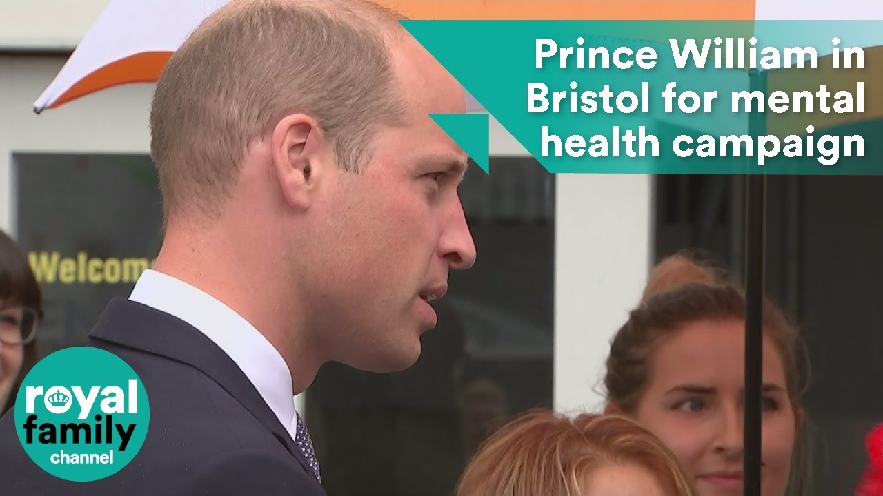 Prince William arrives in Bristol for mental health campaign