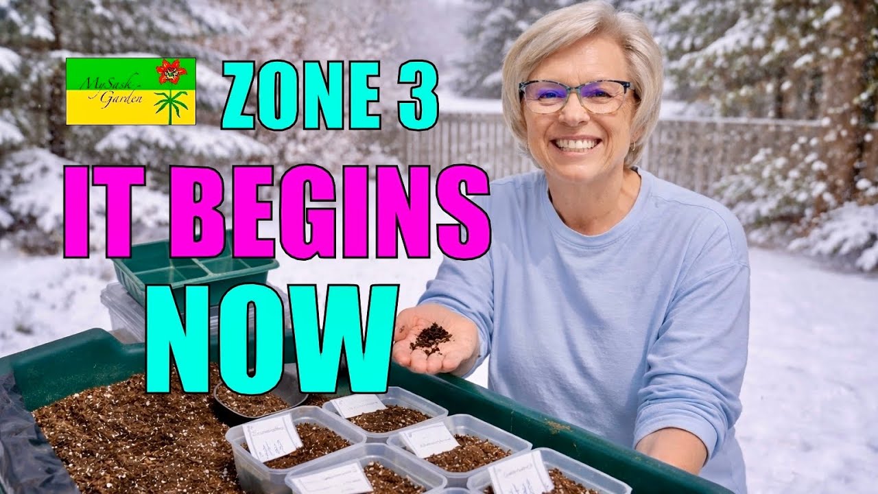 First Seeds of 2026 SOWN |  January Seed Starting for Zone 3