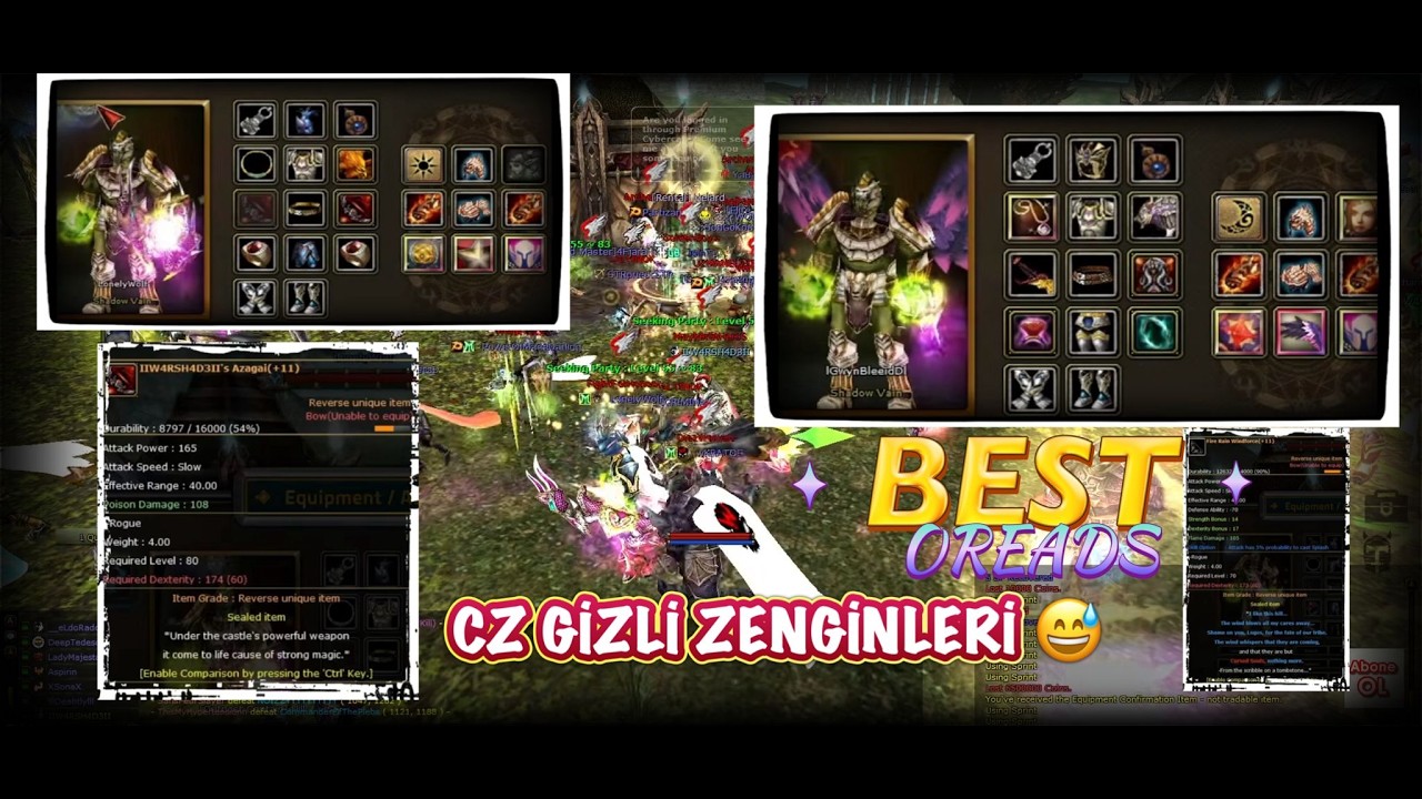 CZ'NİN ZENGİNLERİ GÖRMEK LAZIMMIŞ KNİGHT ONLİNE OREADS