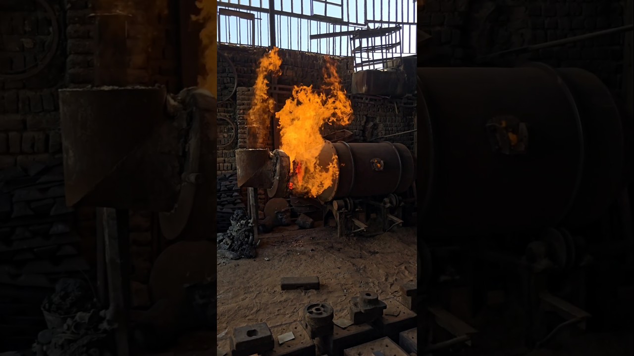 How to melt iron⚠️🧨🔥 How to light the furnace⚠️🧨🔥