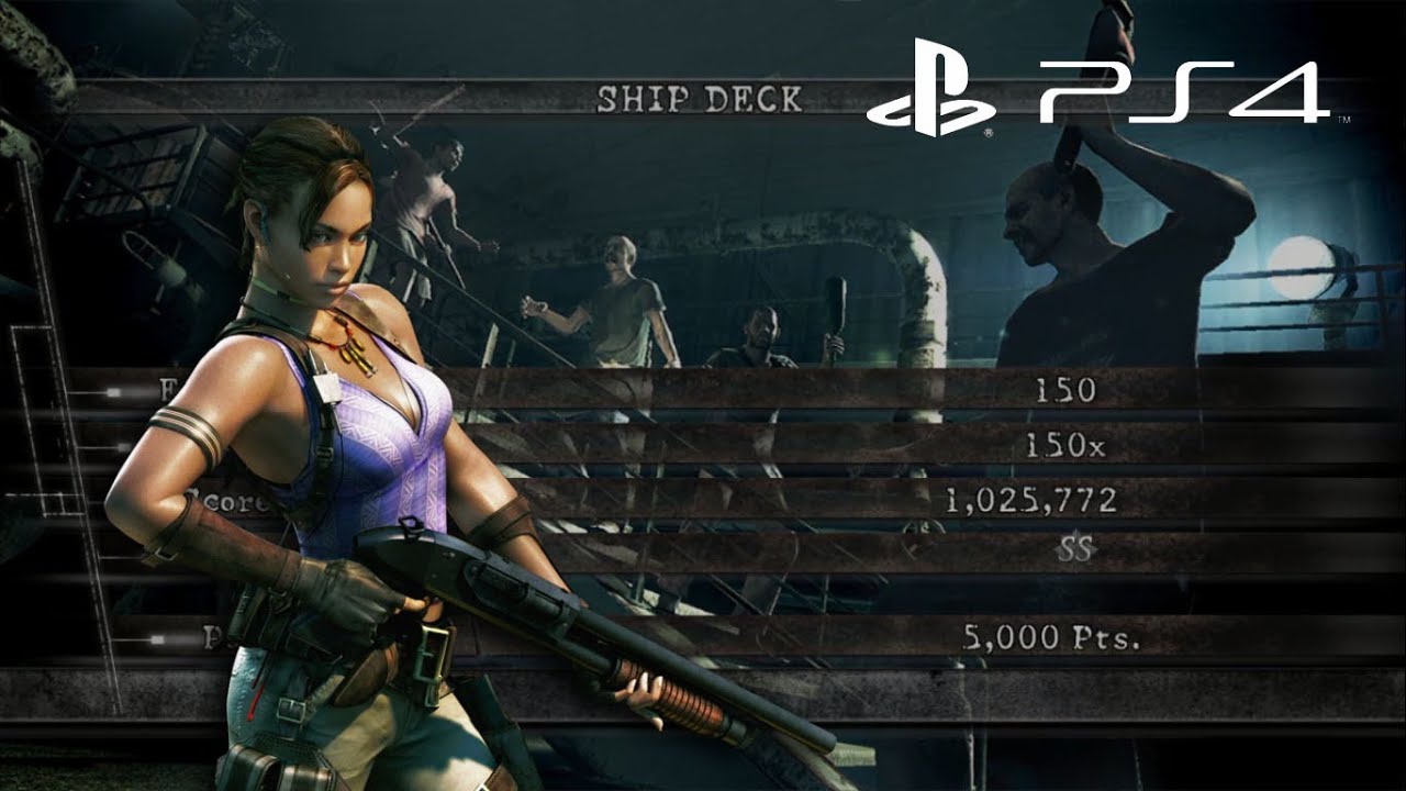 Ship Deck Solo 1,025,772 Sheva BSAA | Resident Evil 5 PS4 Mercenaries United