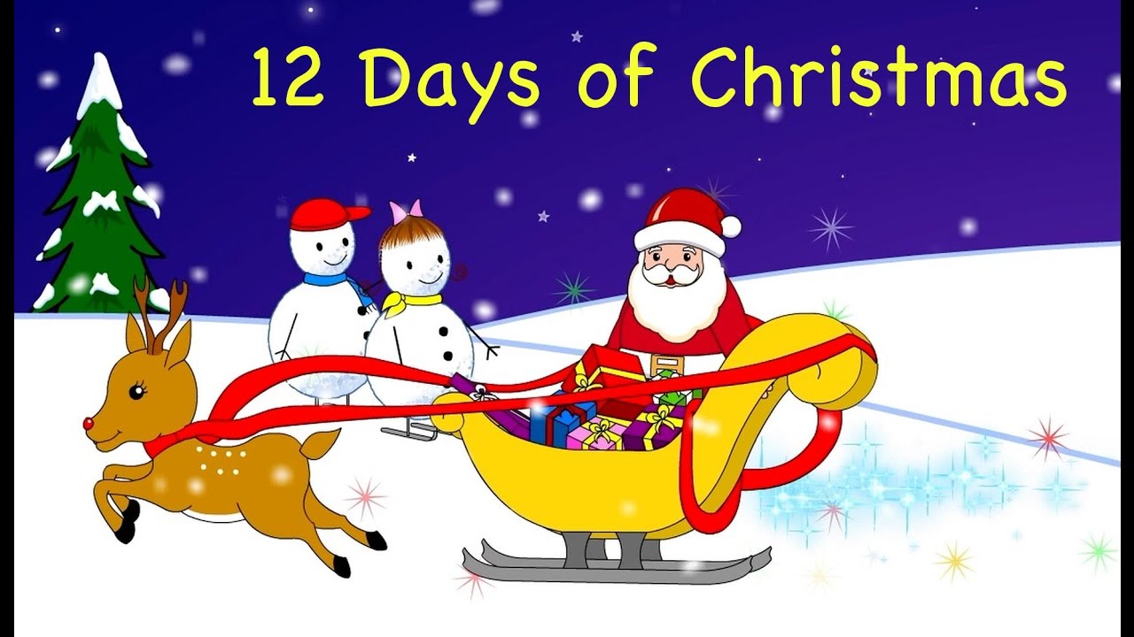 12 days of Christmas song for kids | Xmas Songs