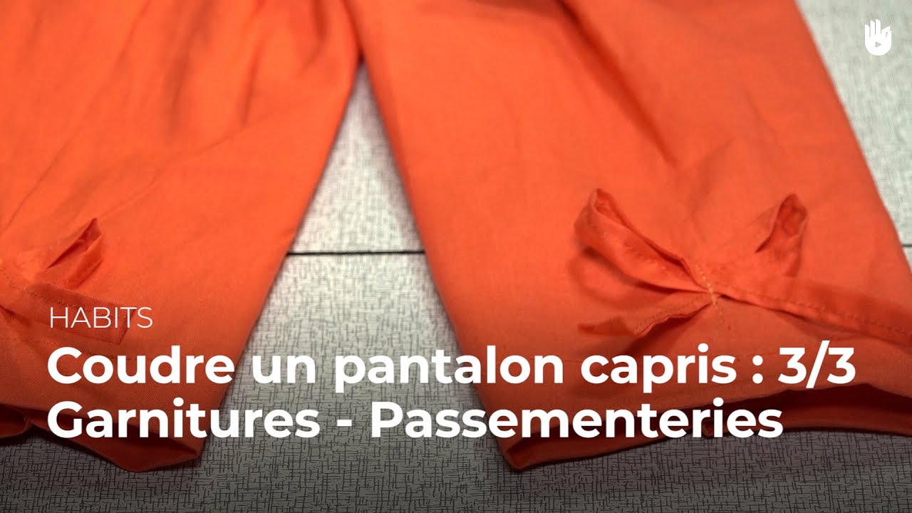 Comment coudre un pantalon capris : Partie 3 Les garnitures | Couture