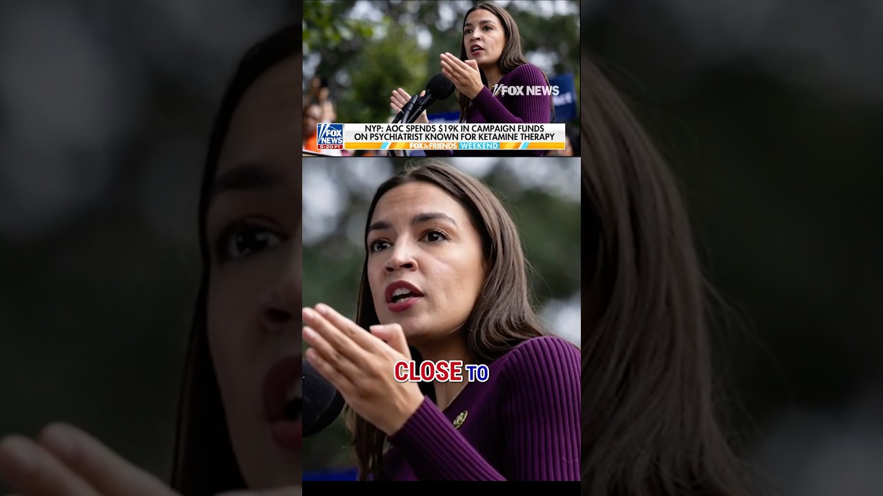 AOC MOCKED for spending thousands on psychiatrist tied to ketamine therapy #foxnews #news #shorts