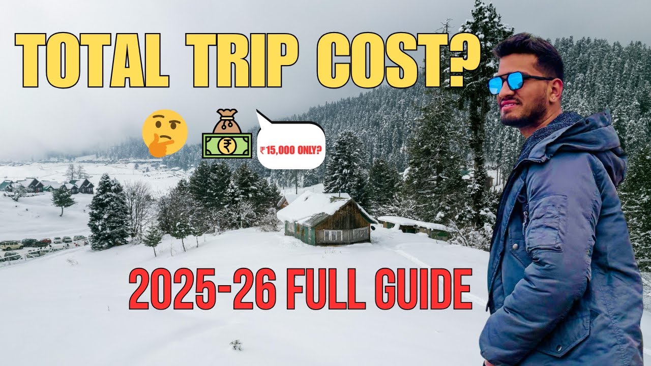 Kashmir Budget Trip Plan 2026 🏔️ Total Cost for 4/5 Days? (Train vs Flight Guide)