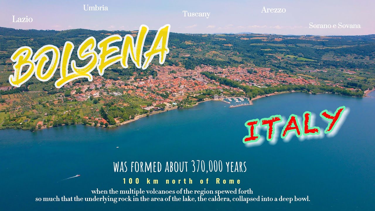 Bolsena Italy/Lake Bolsena/Lazio/Озеро Больсена пупок Італії