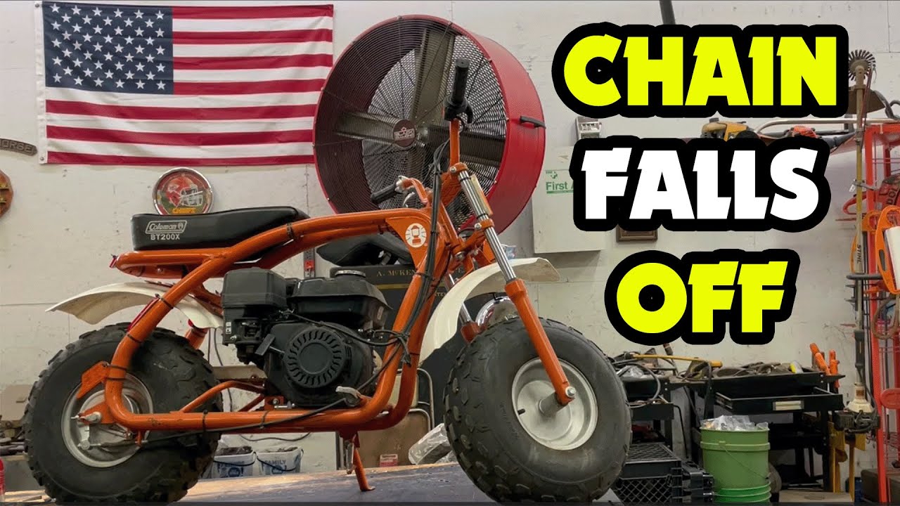 Chain Keeps Falling Off on Coleman Mini Dirt Bike (Bonus: How to Fix Headlight)