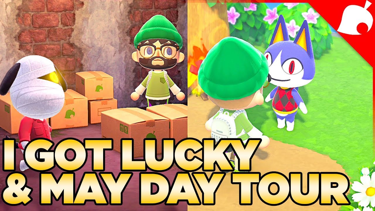 May Day Tour Maze, New Bugs & Fish & I GOT LUCKY! Animal Crossing new Horizons