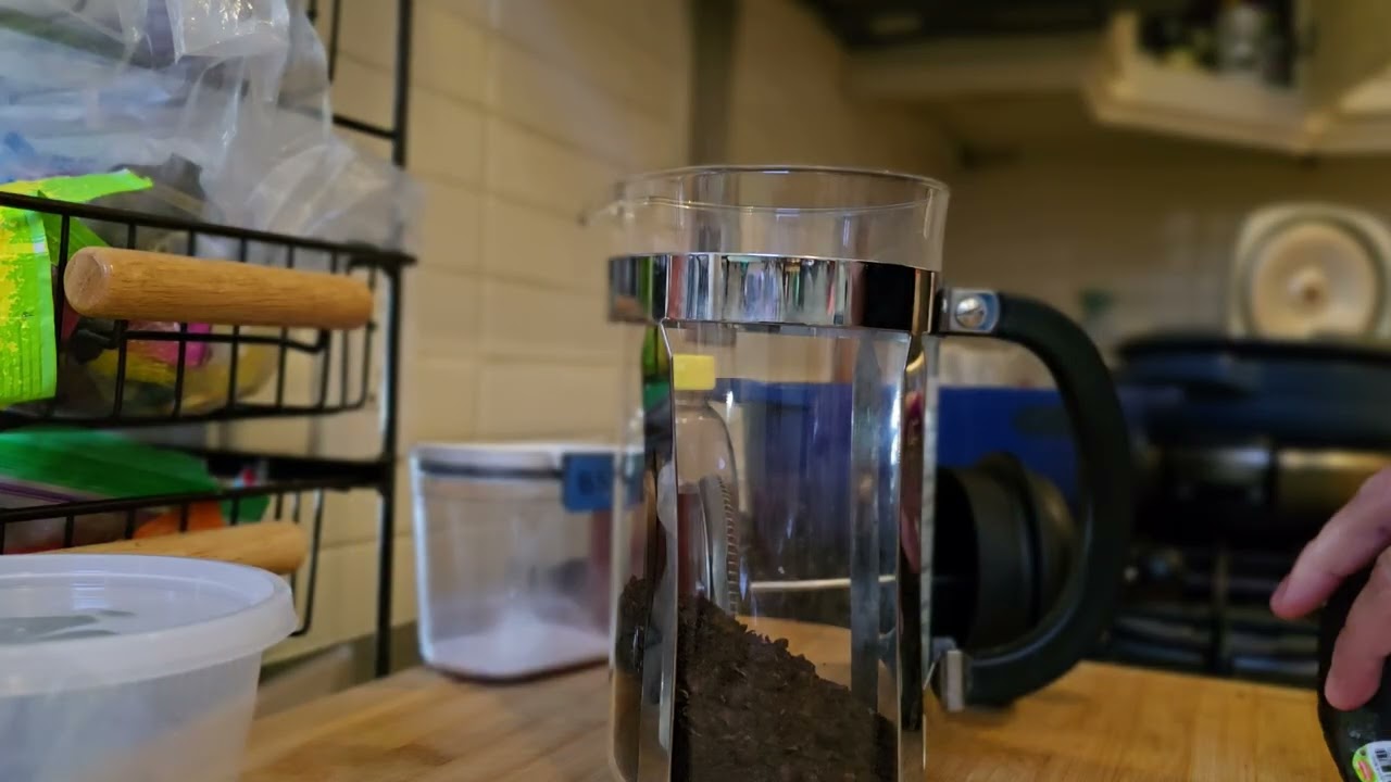 CALM MORNING AND I AM MAKING COFFEE AND AVOCADO TOAST.