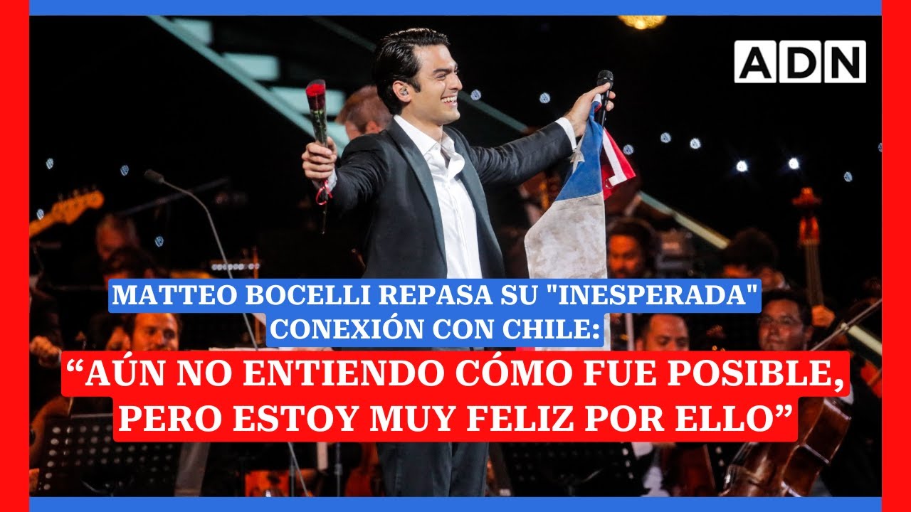 Matteo Bocelli repasa su “inesperada” conexión con Chile: “Aún no entiendo cómo fue posible”