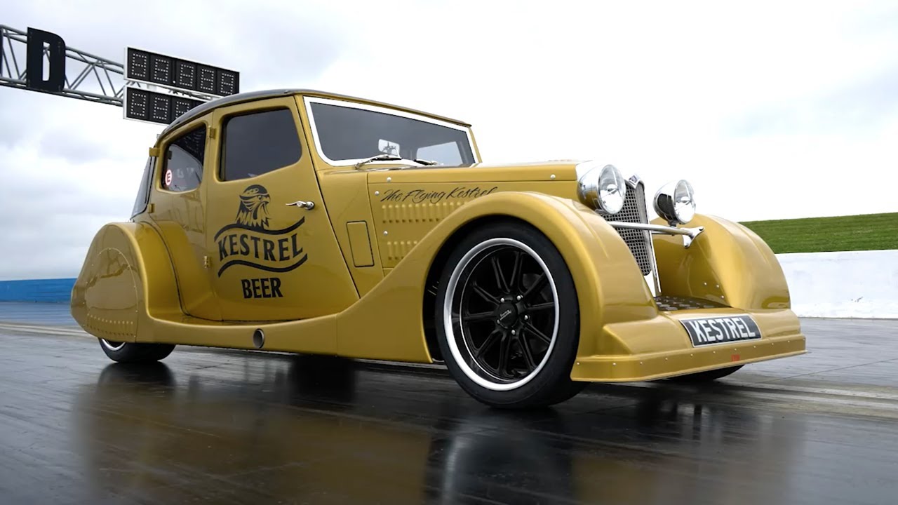 Crashing a 1930s Car at the Dragstrip