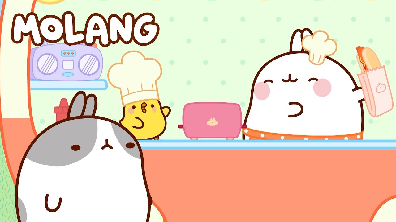 Molang and Piu Piu Cooking Hot Dogs Together 🌭 MOLANG and Piu Piu | Funny Cartoons for Kids