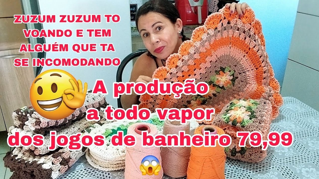 Jogo de Banheiro Florescer: Vale a pena?/ jogo de passadeira una flor 🌼 #croche #artesanato 