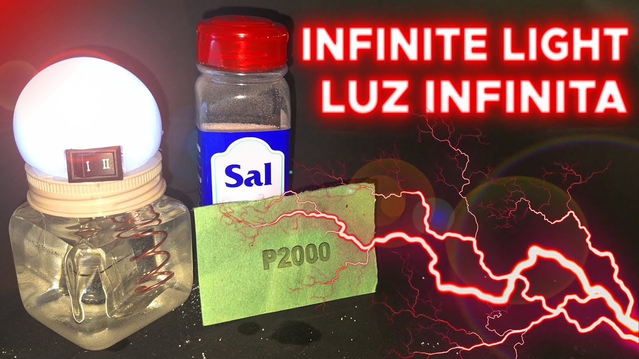 ⚡INVENTO CASERO ⚡C&oacute;mo hacer una lampara led que nunca se apaga -How to make an LED light - DIY