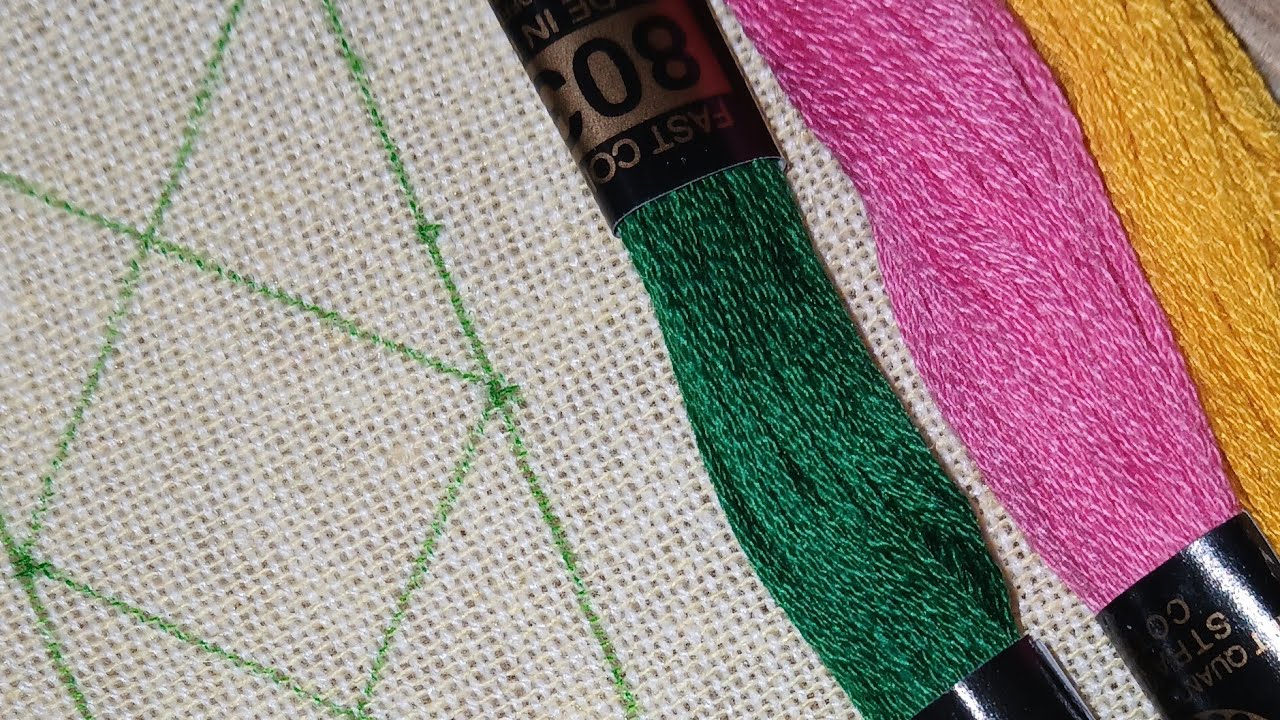 Easy  border kadhai design for beginners/ easy handembroidery/borderline design @anshuarts