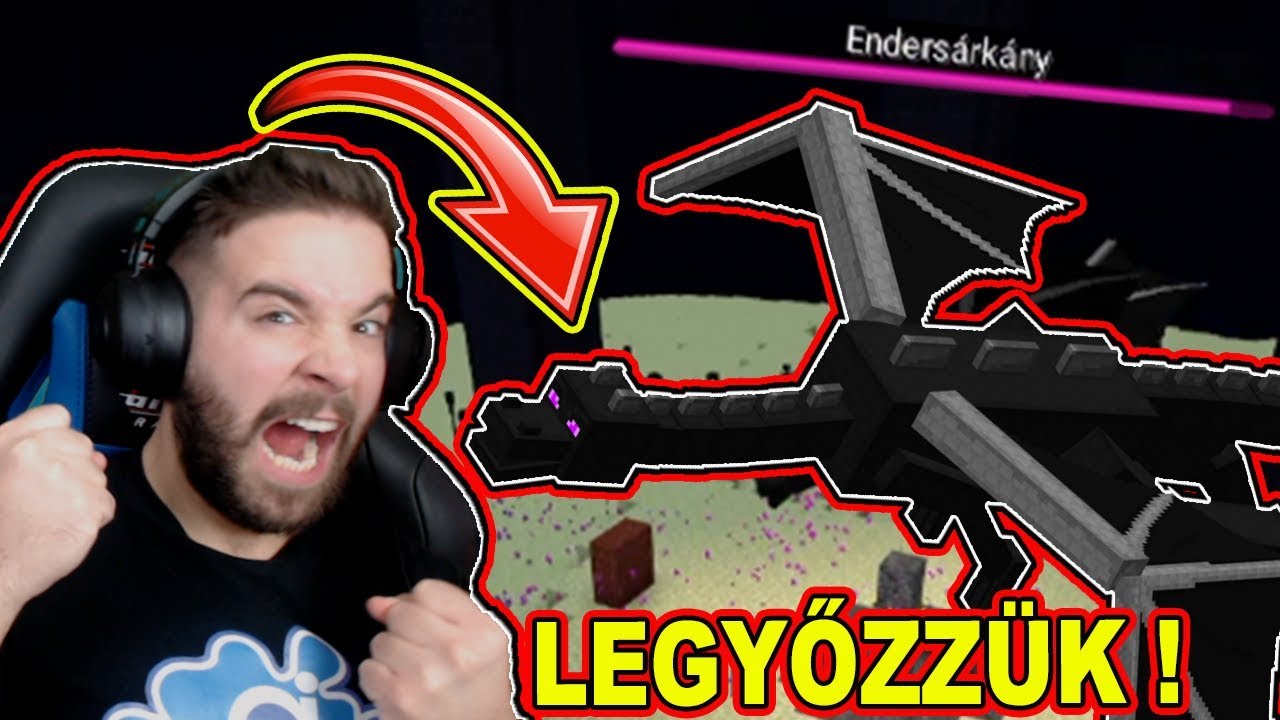 LEGYŐZTÜK AZ ENDER SÁRKÁNYT a MINECRAFTban🔥 Kinga, ZsDav, Aidavagyok, Levi | KIVISSZÜK a MINECRAFTot