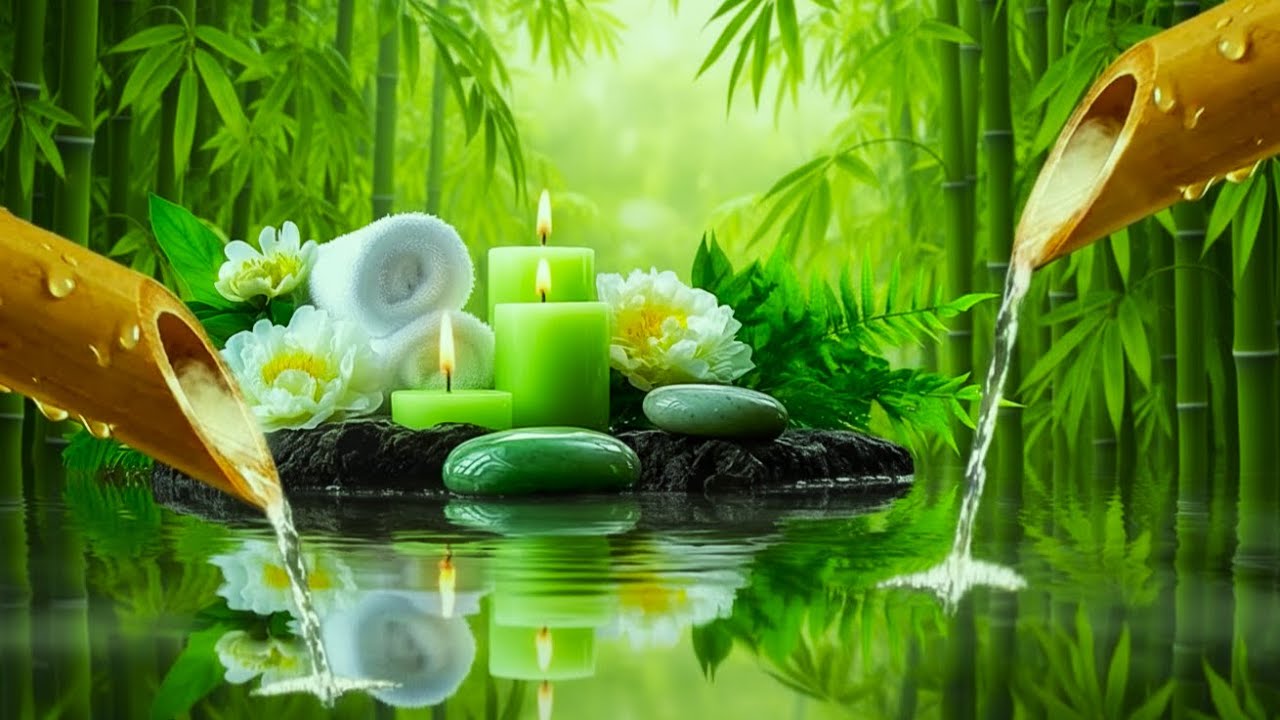 Healing Piano with Soothing Water Sounds 🌿 Relieve Stress, Anxiety & Depression
