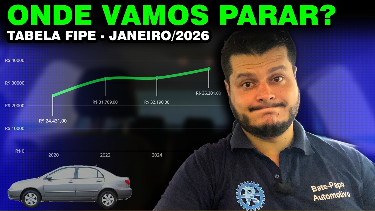 📈 TABELA FIPE [JANEIRO/2026] 🚫 PRE&Ccedil;OS VOLTARAM A SUBIR? Carros usados MAIS CAROS?