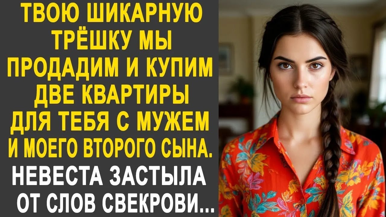 ＂Твою шикарную трёшку мы продадим＂   Невестка застыла от слов свекрови  Но её ответ сильно удиви