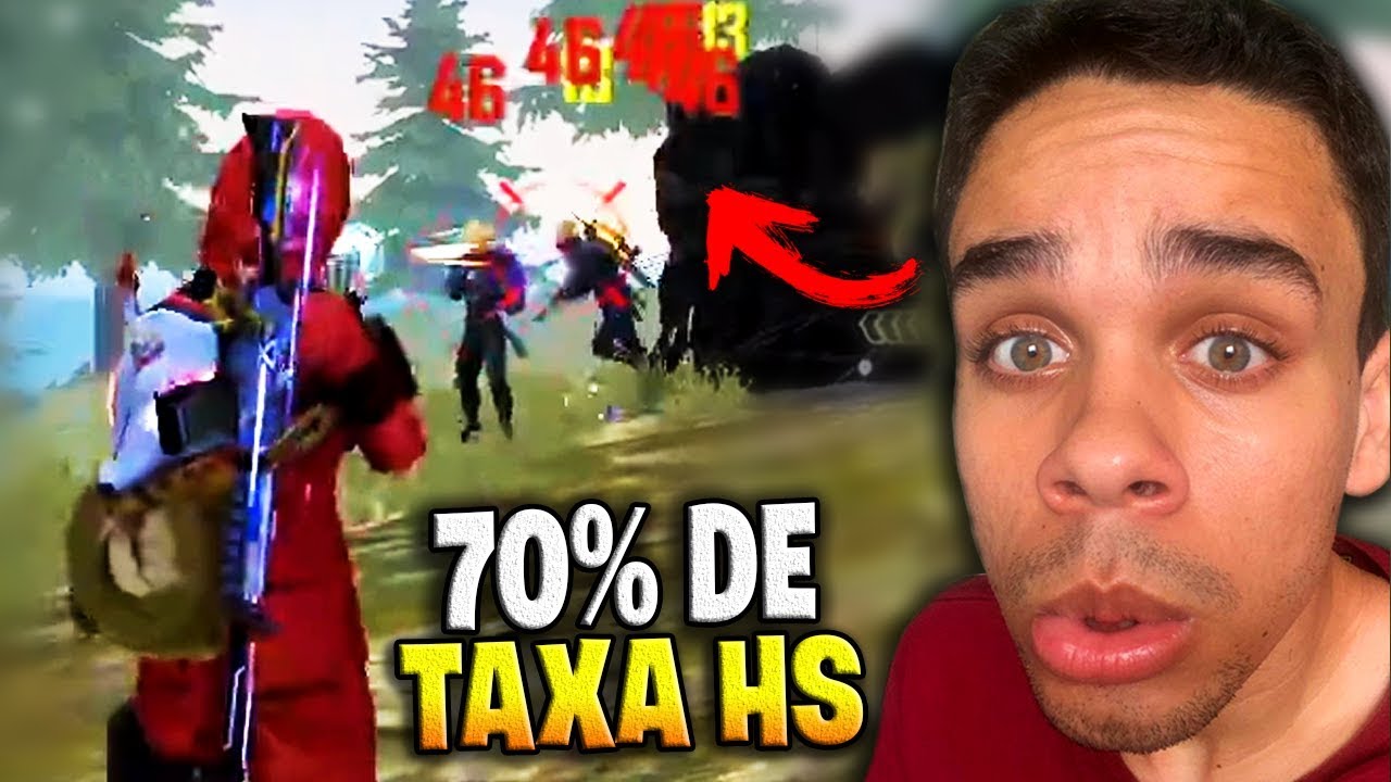 DESCOBRI... SUBI A TAXA DE HS PRA 70% EM 3 DIAS NO FREE FIRE!!