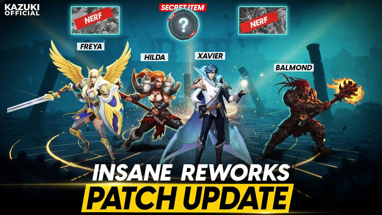 5 MAJOR UPCOMING REWORKS | NEW ITEM, REVAMP FREYA, XAVIER BUFF, & TWO MORE HEROES
