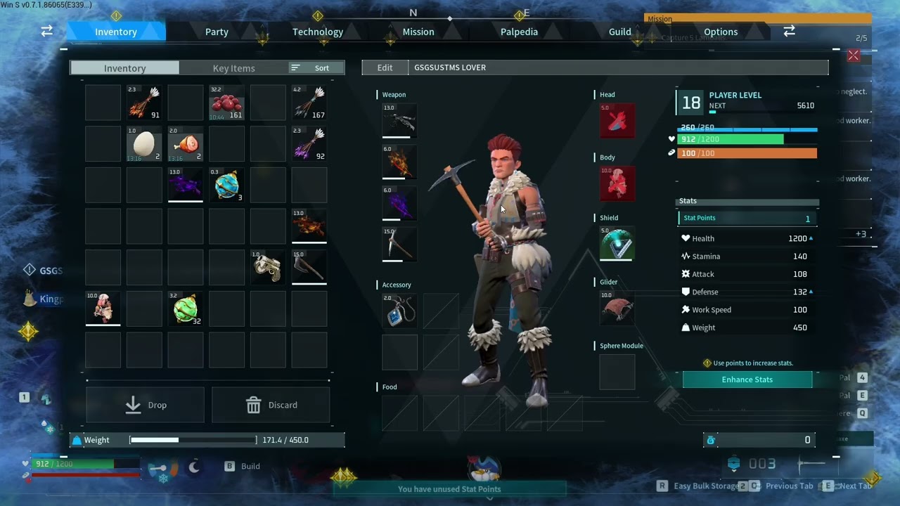 DOING LEVEL UP IN PALWORLD AND MAKIND THINGS IN PALWORLD AND LIKE AND SHARE AND SUBCRIBE