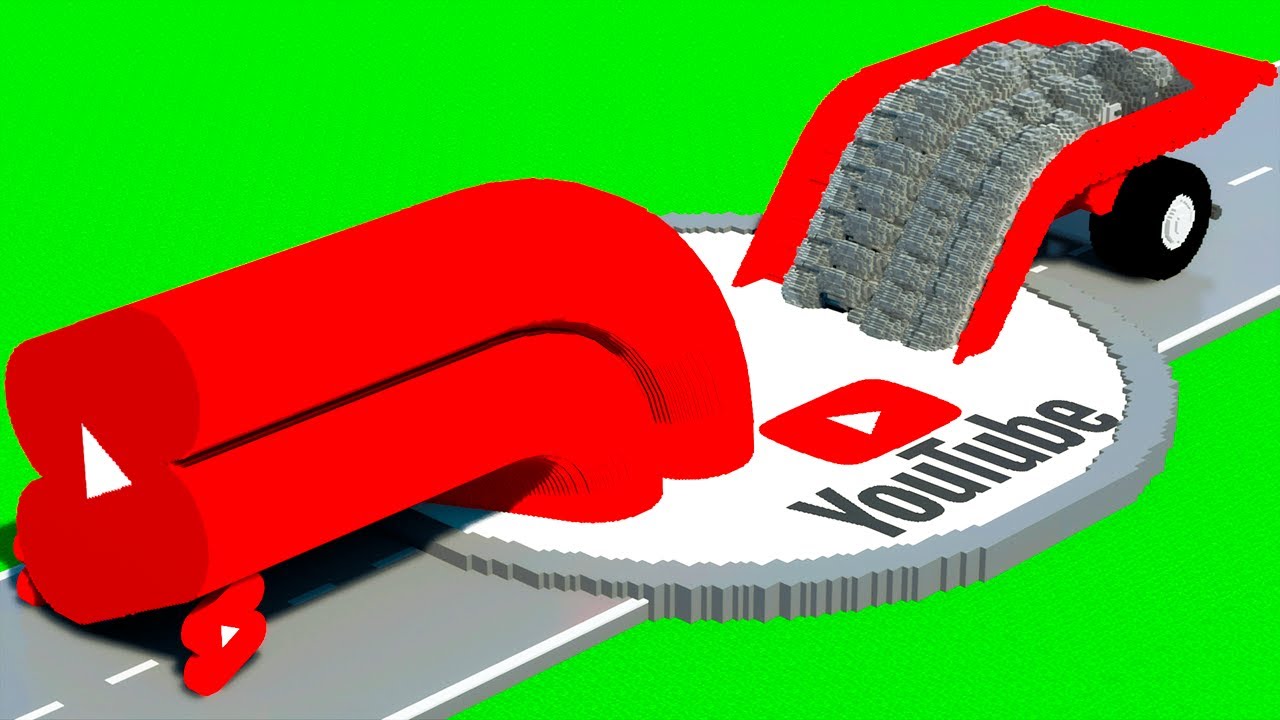 LONG CARS vs YOUTUBE PORTAL #3 in Teardown