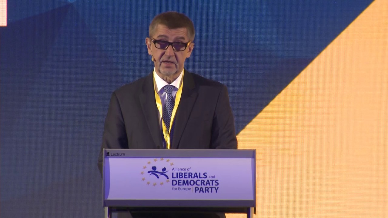 Official Opening Ceremony #ALDEcongres Andrej Babis