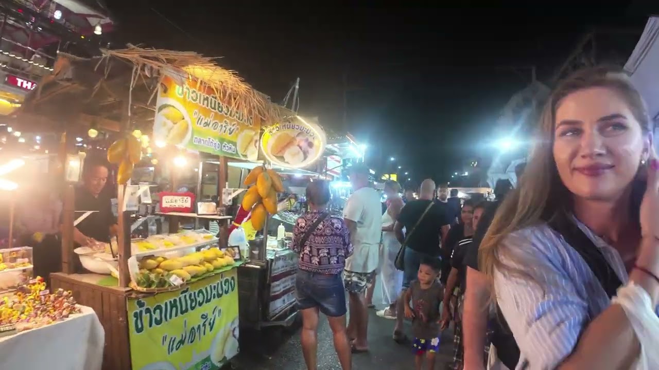 4K daily Nightmarket in Hua HIn beach