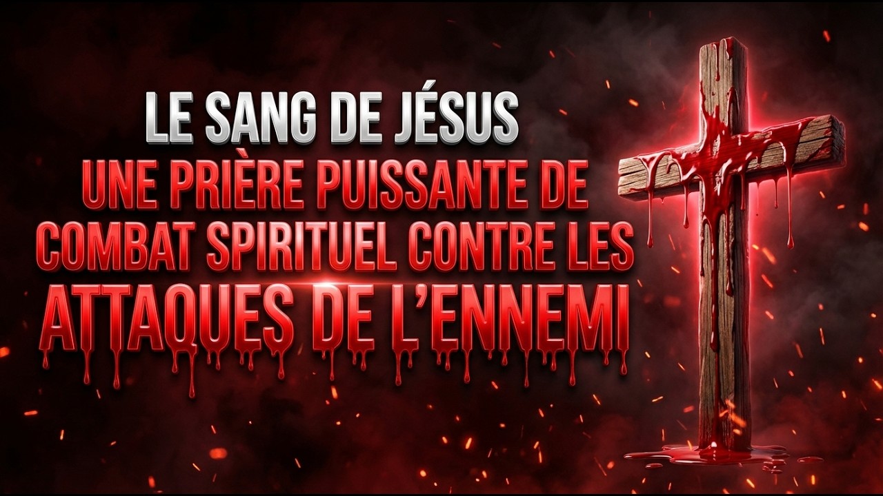 LE SANG DE JÉSUS : UNE PRIÈRE PUISSANTE DE COMBAT SPIRITUEL CONTRE LES ATTAQUES DE L’ENNEMI 🙏🔥