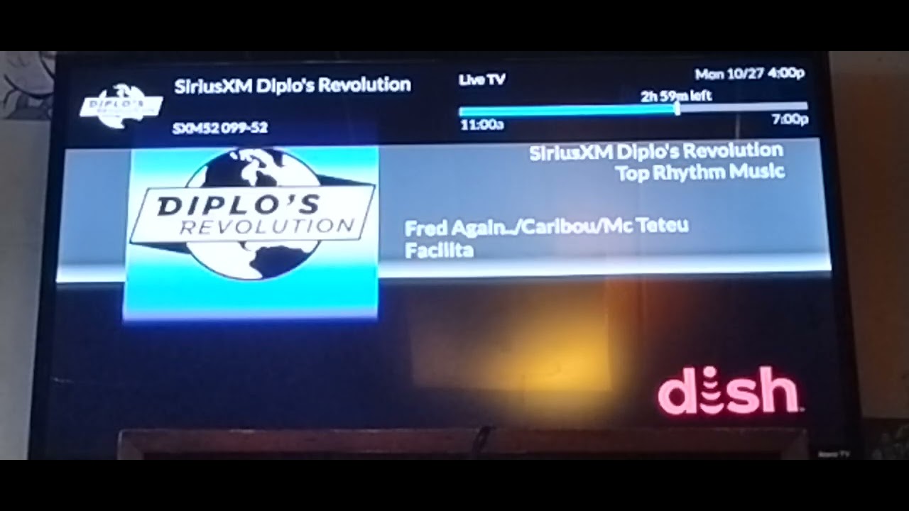 Dish Network SiriusXM Channel Surfing 10/27/2025