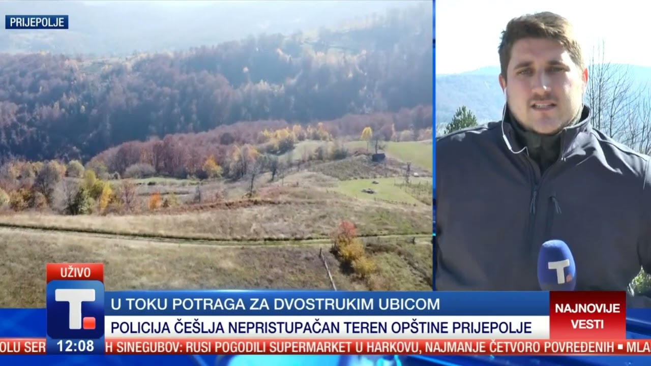 TANJUG - Potraga za dvostrukim ubicom iz Crne Gore i dalje je u toku u okolini Prijepolja