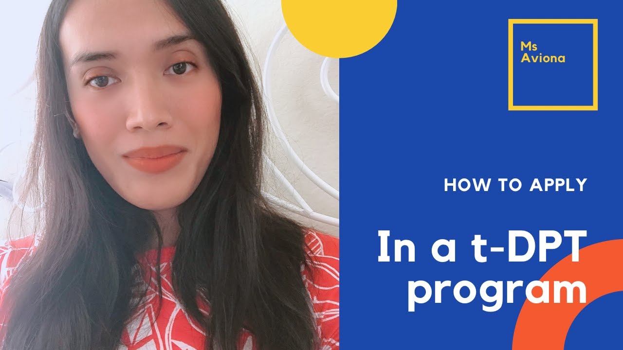 How to apply for a t-DPT program