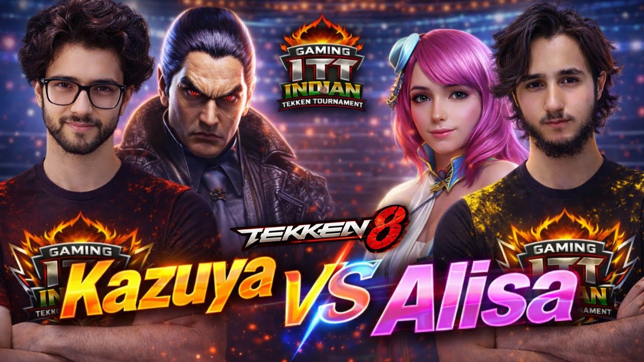 Tekken 8 Kazuya Vs Alisa 5 Rounds Insane Battle 🔥 | TEKKEN 8 | Indian Tekken Tournament 