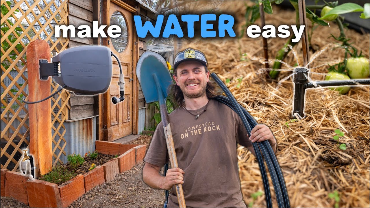 How I installed Taps, Drip Irrigation & a Hose Reel (BIG Garden Upgrade)