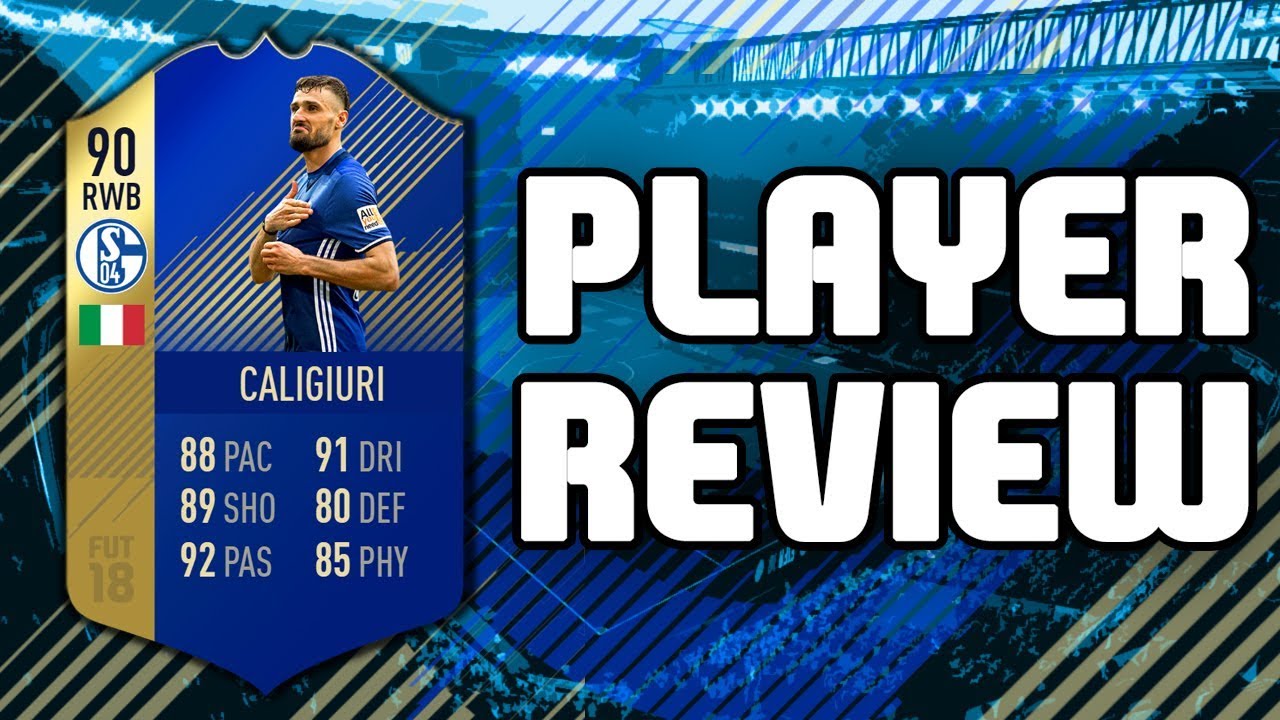 FIFA 18 - TOTS 90 RATED DANIEL CALIGIURI PLAYER REVIEW!!! FIFA 18 ULTIMATE TEAM PLAYER REVIEW!!!