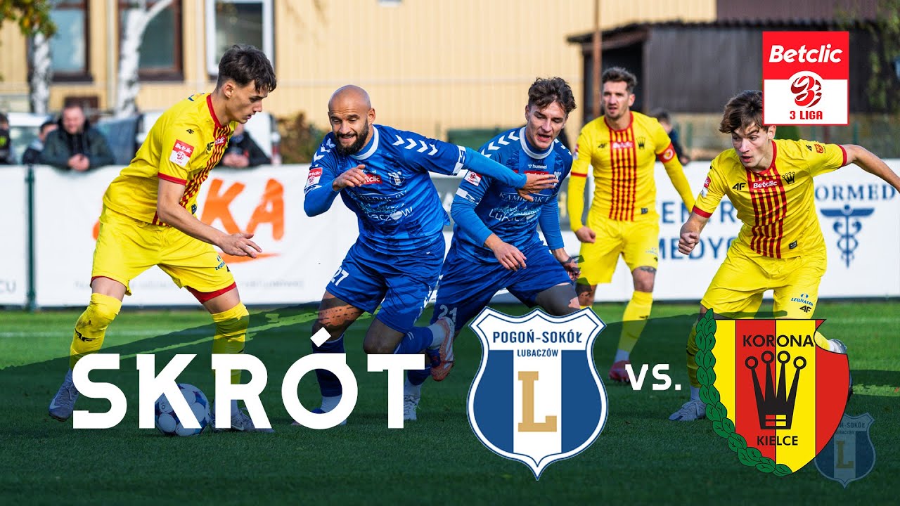 Pogoń-Sok&oacute;ł Lubacz&oacute;w - Korona II Kielce | SKR&Oacute;T | 13. KOLEJKA BETCLIC 3. LIGA 2025/2026