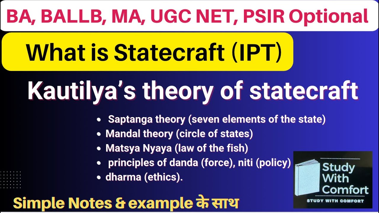Kautilya’s Theory of Statecraft | Arthashastra & Indian Political Thought Explained 