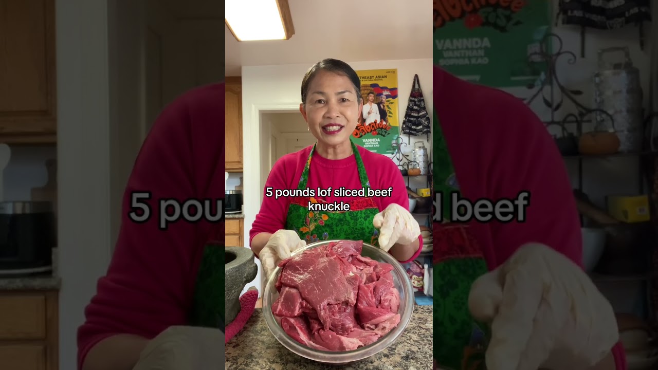 How to make Cambodian Beef Jerky #recipes  #homemadefood #beefjerkyrecipe
