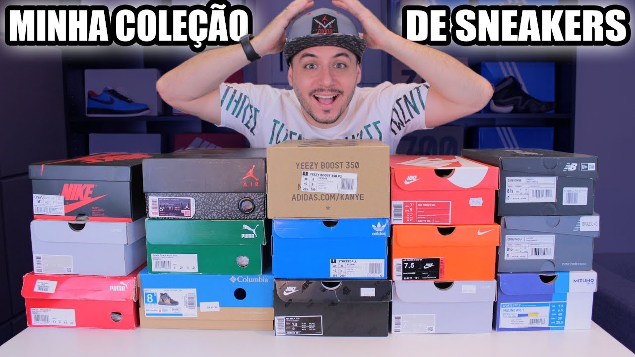Minha coleção de tênis completa dos últimos meses