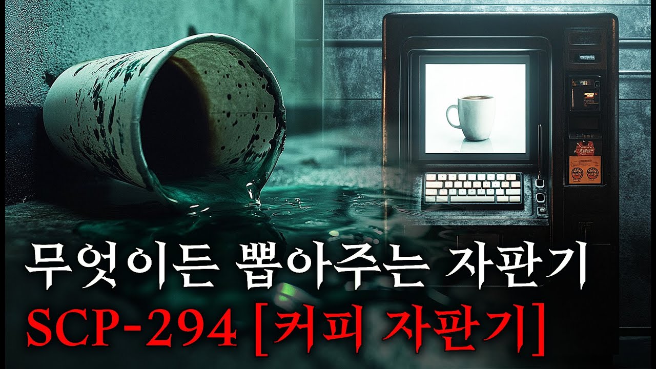 미스터리한 SCP 이야기를 영화처럼 쉽고 재밌게 [SCP-294/커피 자판기]