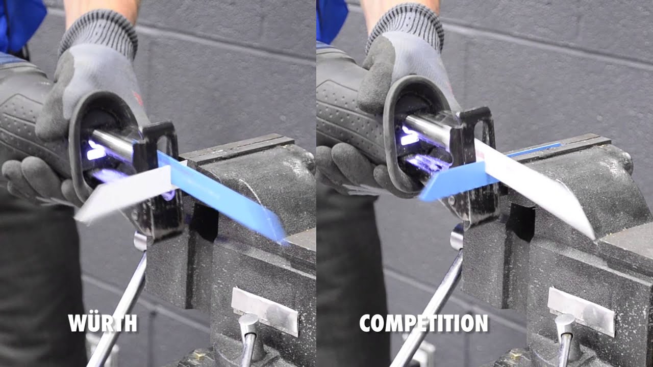 W&uuml;rth Sabre Saw Blade vs The Competition // Lame de scie &agrave; d&eacute;couper de W&uuml;rth contre la concurrence